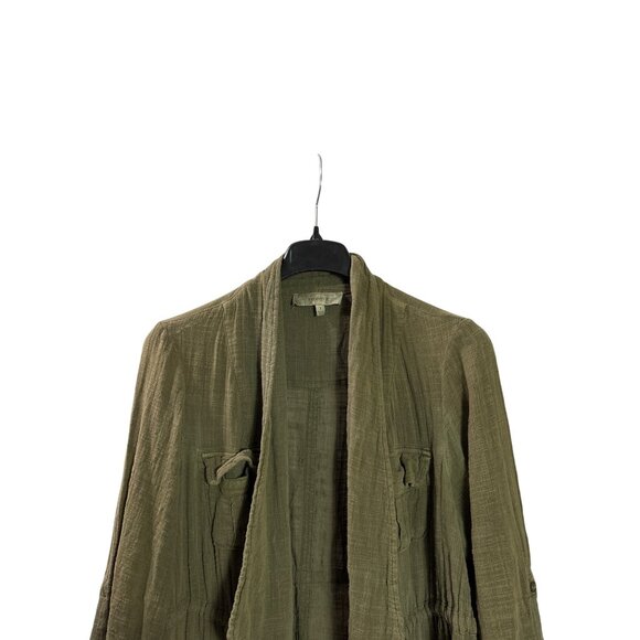 Vintage Y2K Torrid Olive Green Lightweight Open Front Jacket 1(US 1X) - Picture 2 of 7